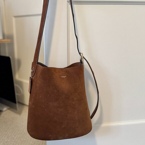 Coach suede Bleeker Bucket Bag - Picture 2 of 10